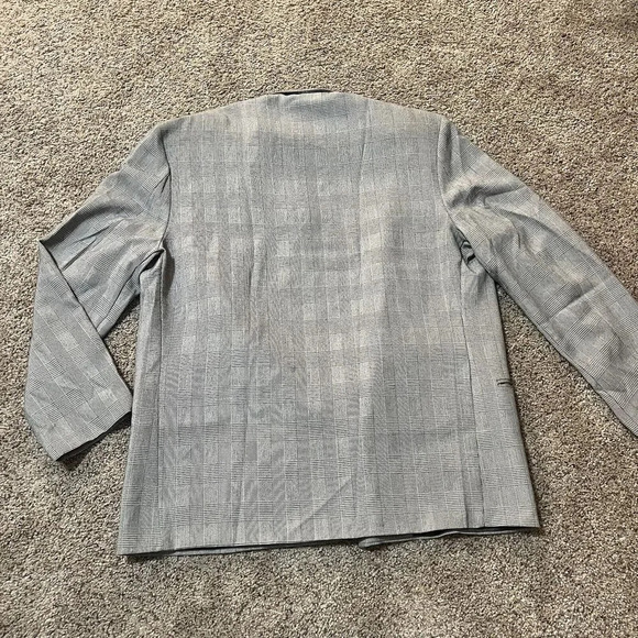 City Street Double Breast Wool Blend Luxury Blazer Jacket Men Size L 42 European - Picture 2 of 13